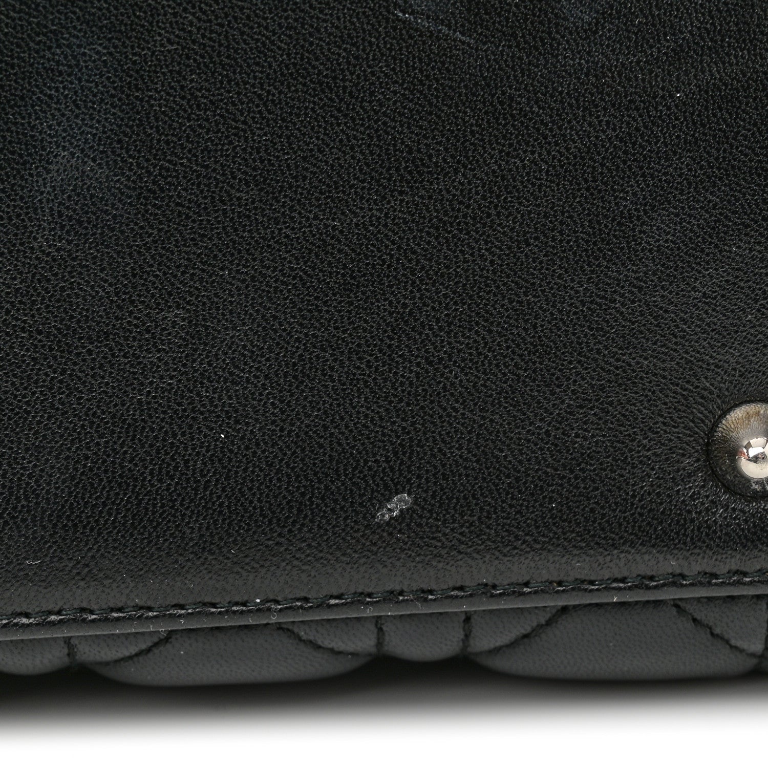Christian Dior Lambskin Cannage Medium Lady Dior Black 12 of 14