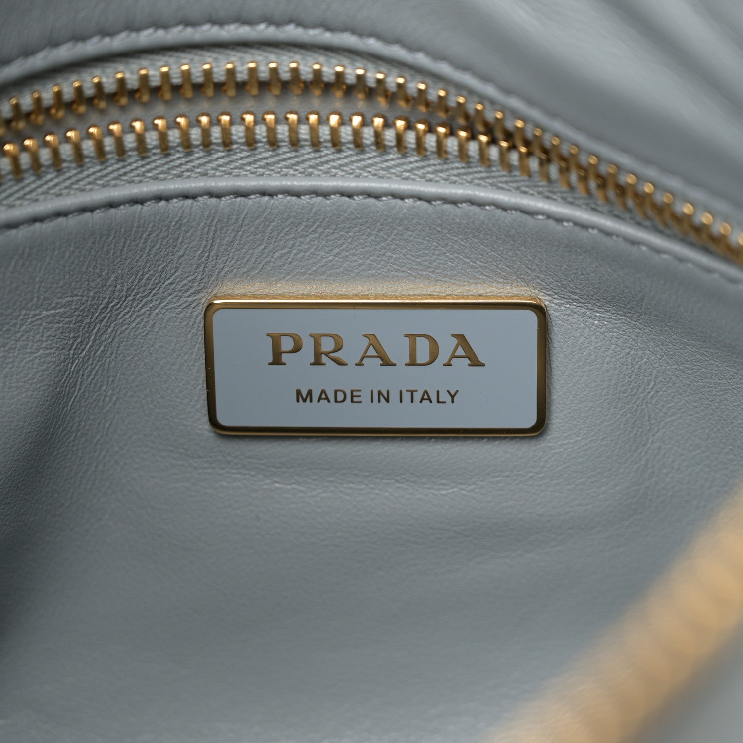 Prada Soft Calfskin Medium Aimee Shoulder Bag Opaline 1755144