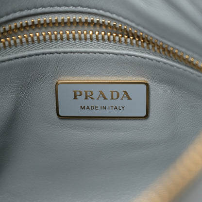 Prada Soft Calfskin Medium Aimee Shoulder Bag Opaline 6 of 10