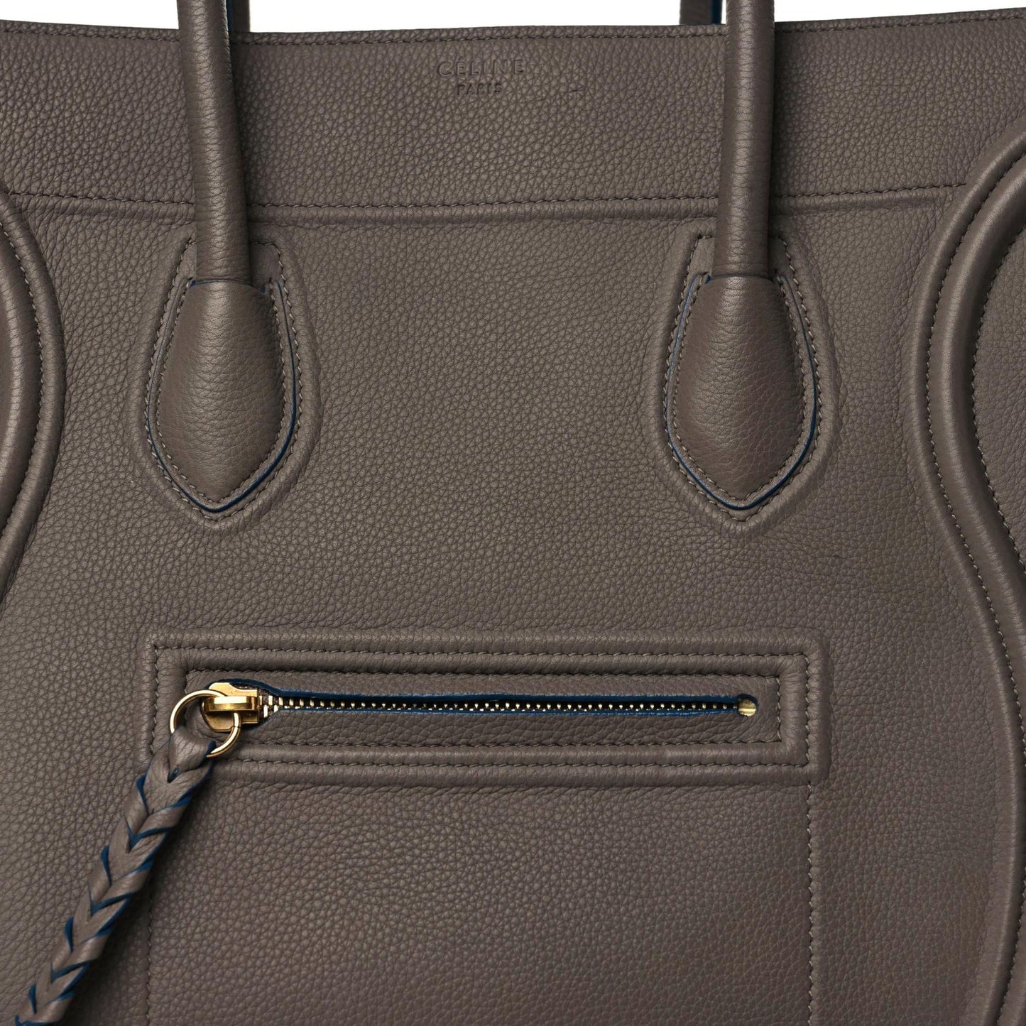 Baby Grained Calfskin Medium Phantom Luggage Taupe