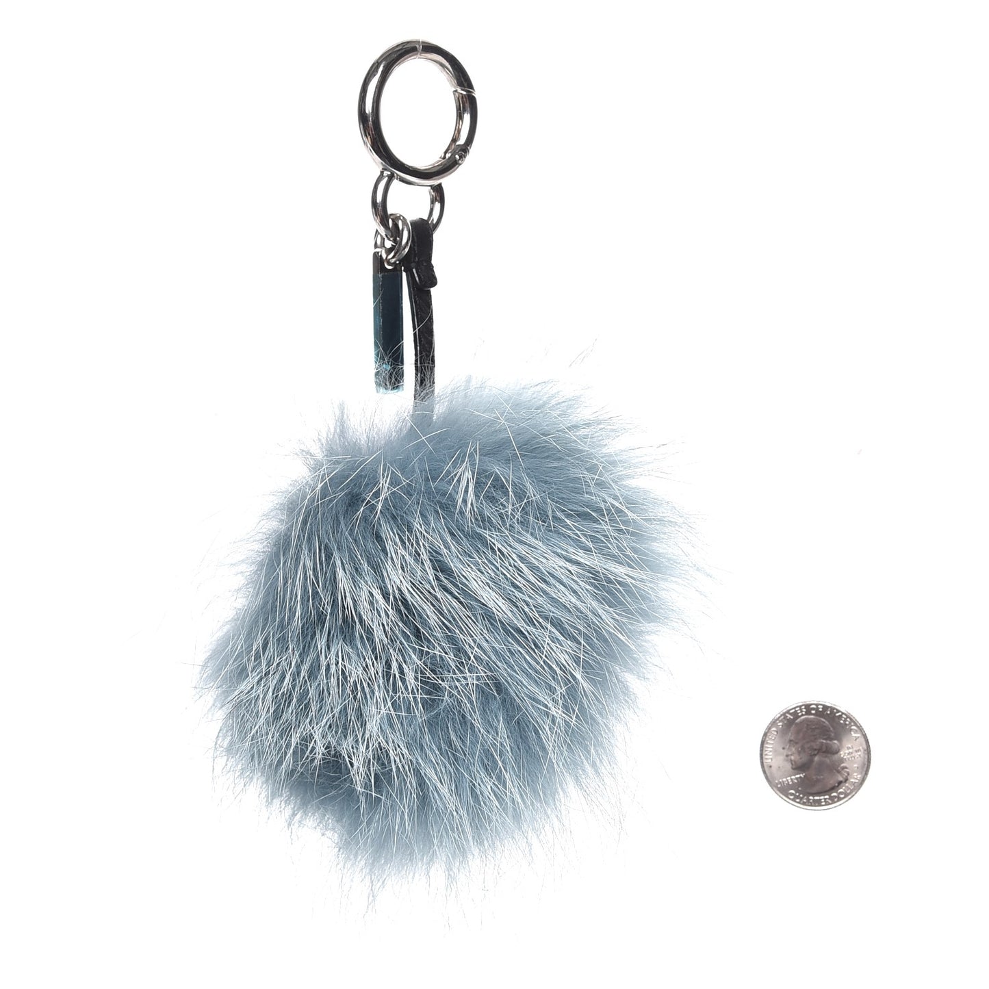 Fox Mink Rabbit Fur Vitello Flamingo Mini Monster Bag Bug Charm Lagoon Black Multicolor