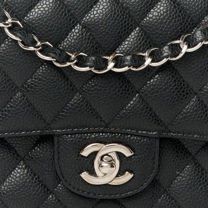 Chanel Caviar Quilted Medium Double Flap Black 9 of 11