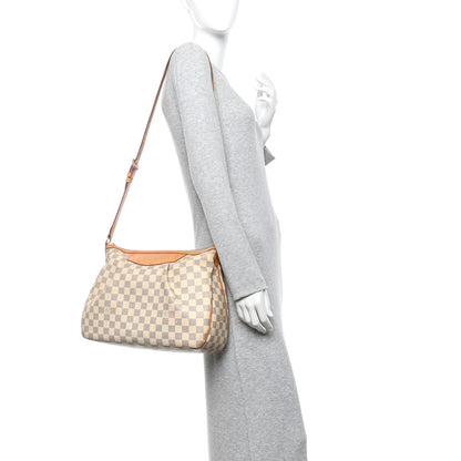 Louis Vuitton Damier Azur Siracusa MM 2 of 15