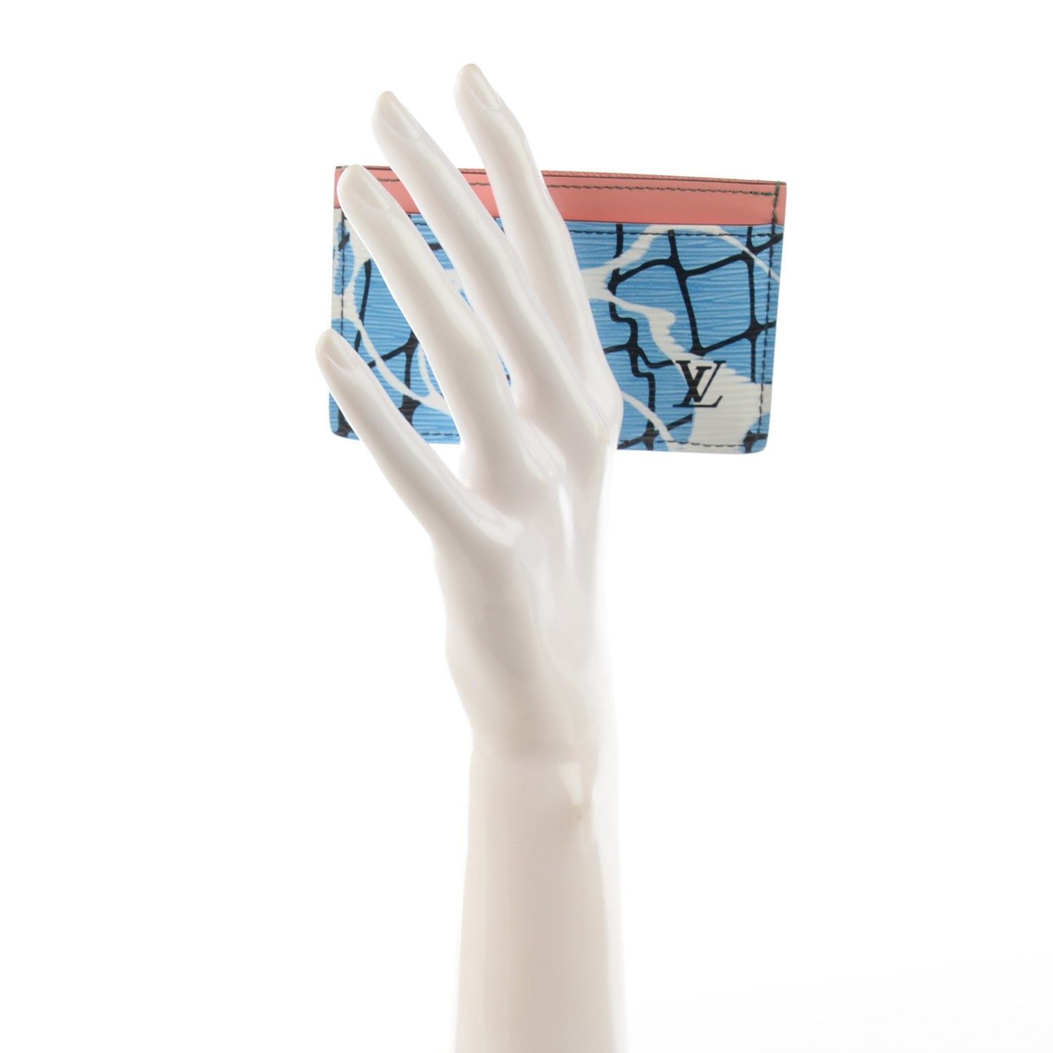 Louis Vuitton Epi Card Holder Aqua 2 of 7