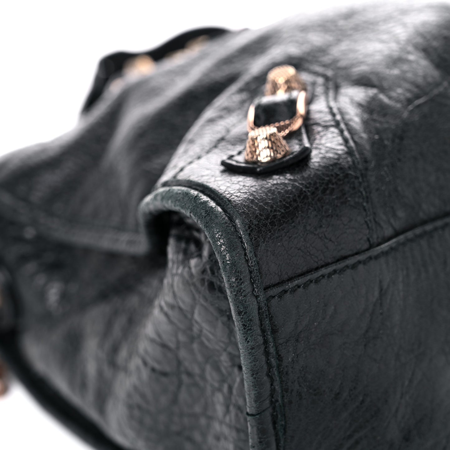 Agneau Giant 12 Rose Gold Hardware City Black