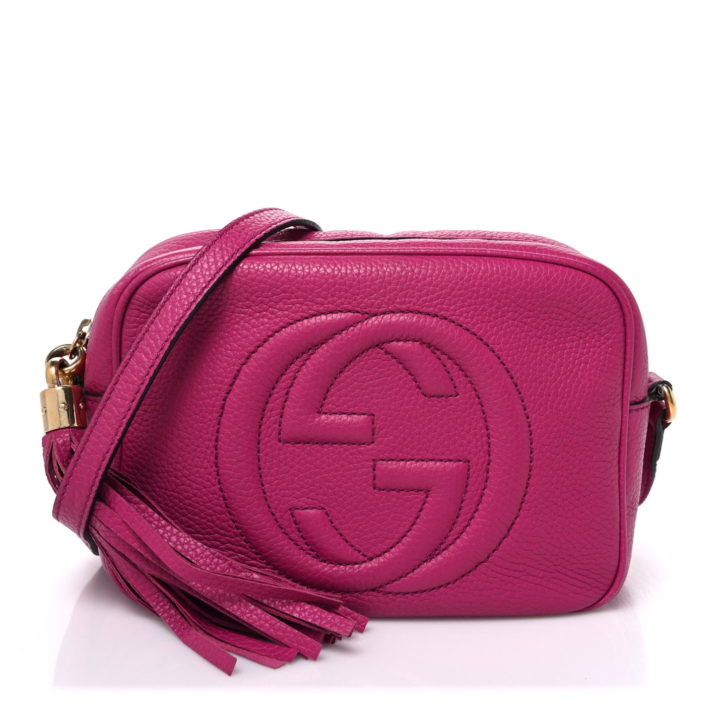 Cellarius Calfskin Small Soho Disco Bag Bright Bouganville