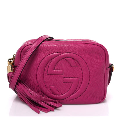 Gucci Cellarius Calfskin Small Soho Disco Bag Bright Bouganville 1 of 10