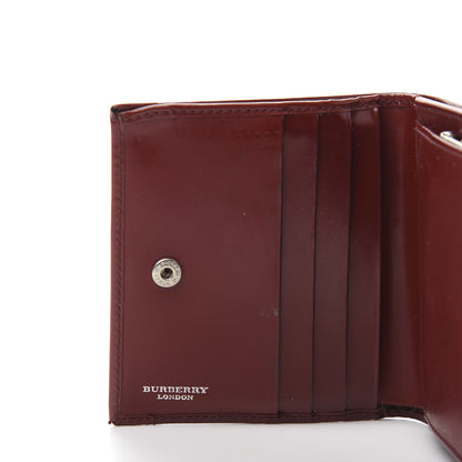 Burberry Haymarket Check French Wallet Military Red 6 of 10