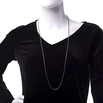 David Yurman Sterling Silver 14K Yellow Gold 2.7mm Box Chain Necklace 36" 2 of 5