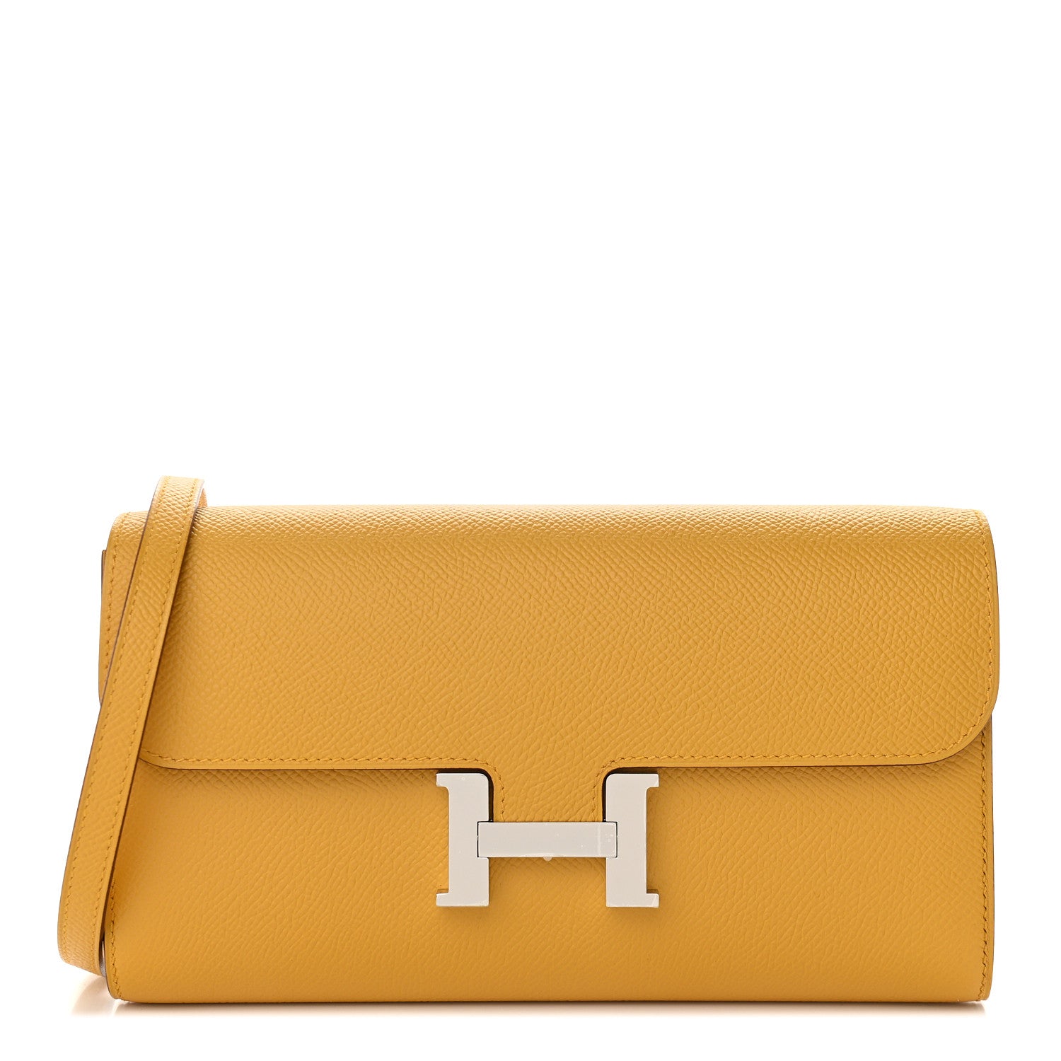 Hermes Epsom Constance Long Wallet To Go Jaune Ambre 1 of 8