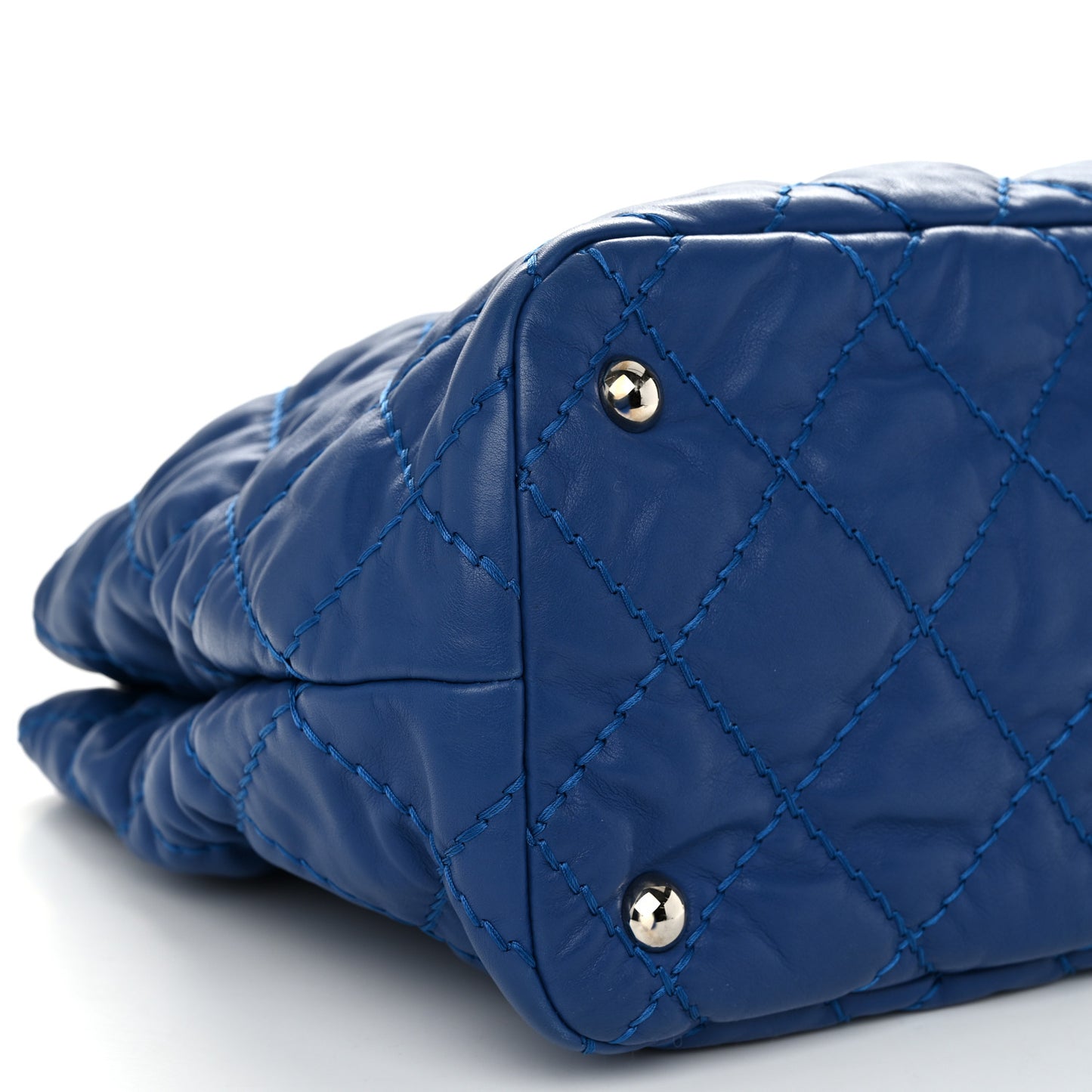 Calfskin Love Me Tender Large Tote Blue