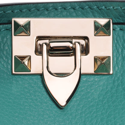 Valentino Garavani Vitello Medium Rockstud Tote Colibri 9 of 10
