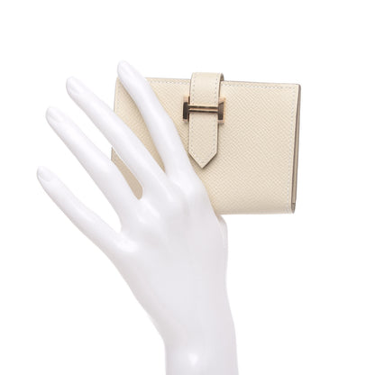 Hermes Epsom Bearn Card Holder Wallet Craie 2 of 8