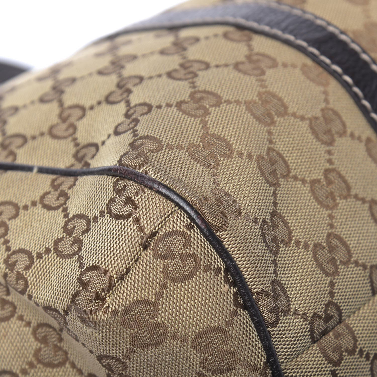 Gucci Monogram New Ladies Web Tote Dark Brown 21 of 22