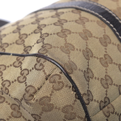 Gucci Monogram New Ladies Web Tote Dark Brown 21 of 22