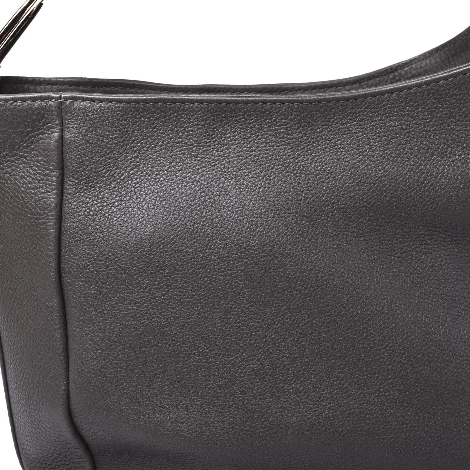 Gucci Pebbled Calfskin Shoulder Bag Grey 11 of 11