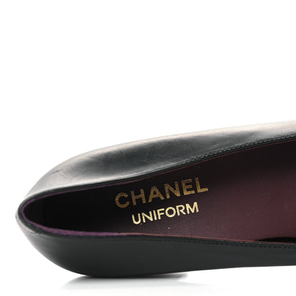 Chanel Lambskin Cap Toe CC Pumps 39 Black 7 of 8