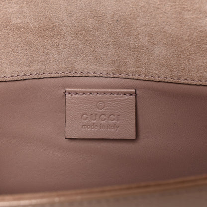 Gucci Patent Microguccissima Small Broadway Clutch Dark Cipria 6 of 8