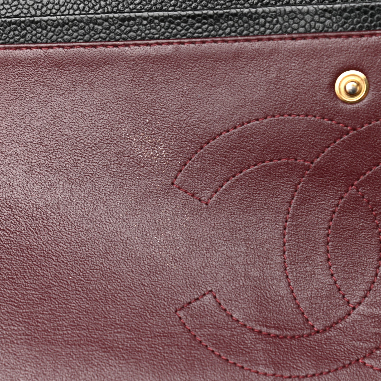 Caviar Quilted Maxi Double Flap Black