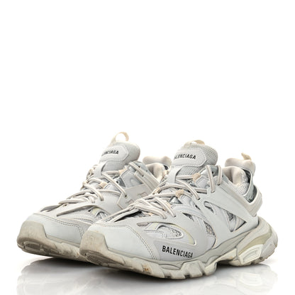Balenciaga Rubber Mesh Fabric Monocolor Recycled Sole Womens Track Sneakers 38 White 4 of 13
