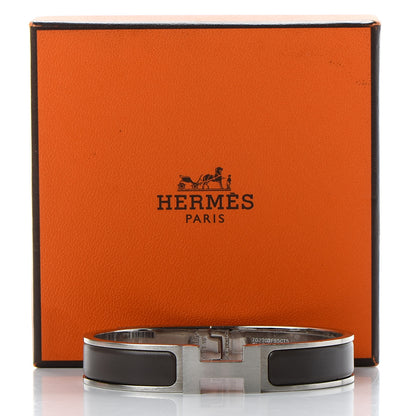 Hermes Matte Enamel Narrow Clic Clac HH Bracelet T5 Etain 6 of 6