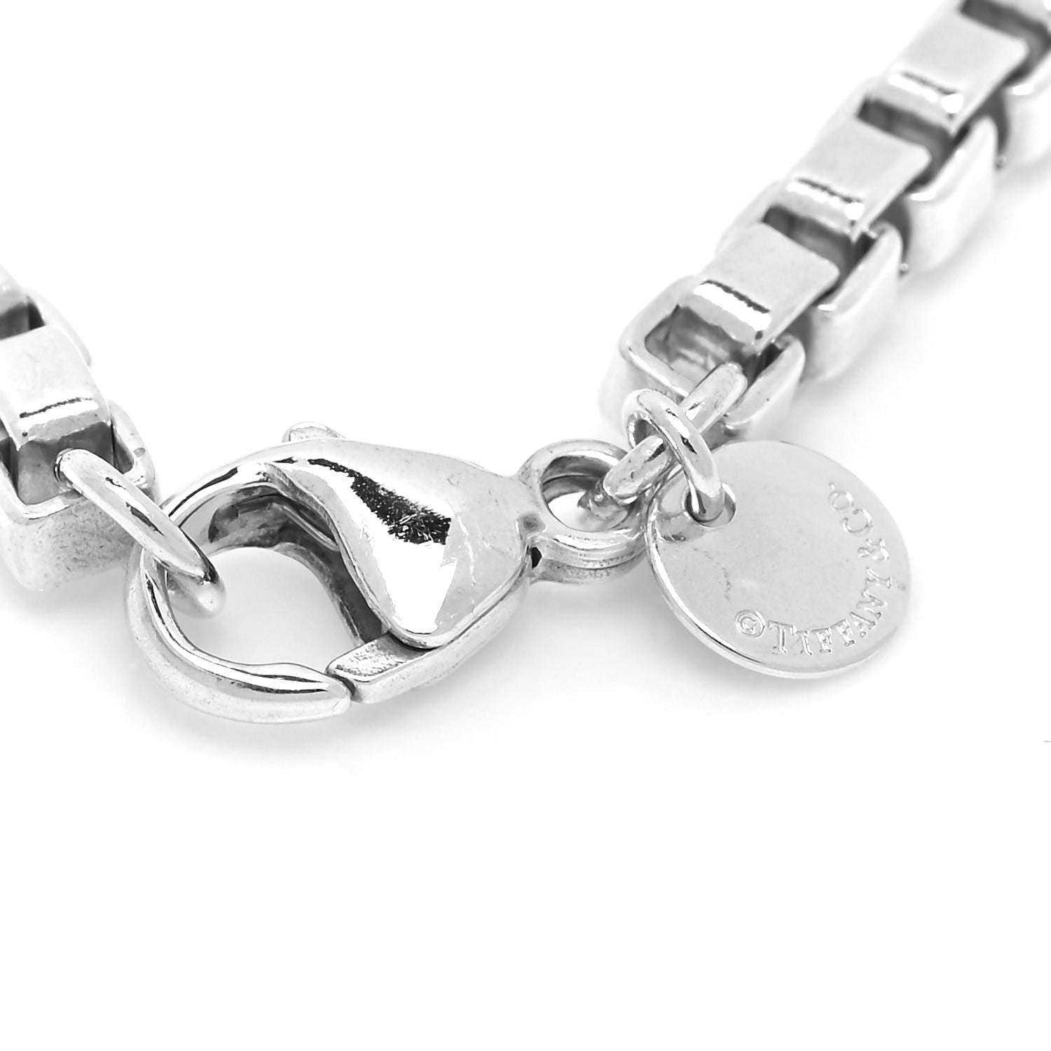 Tiffany Sterling Silver 4mm Venetian Link Bracelet 5 of 6