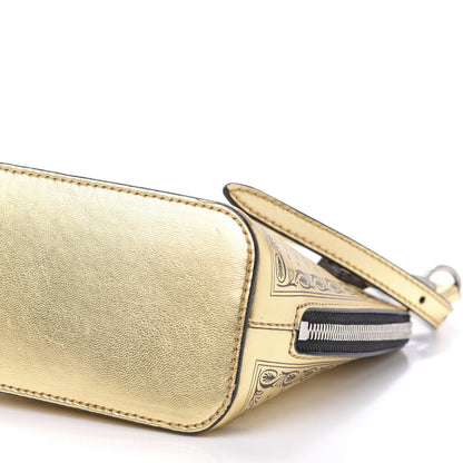 Gucci X SEGA Calfskin GUCCY Stars Mini Dome Shoulder Bag Gold 10 of 11
