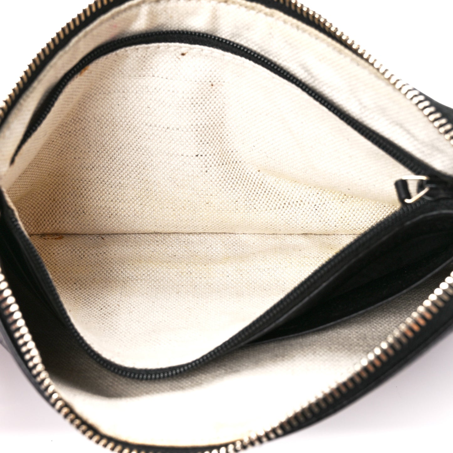 Pebbled Calfskin Soho Wristlet Black