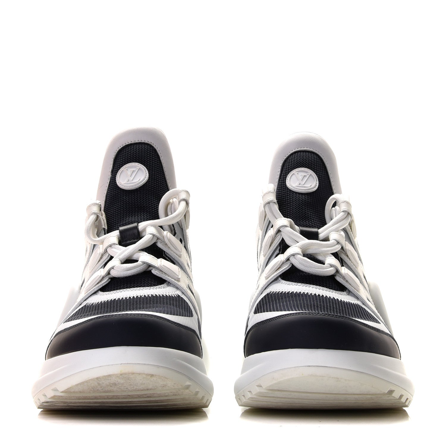 Louis Vuitton Calfskin Technical Nylon LV Archlight Sneakers 41 Marine 4 of 14