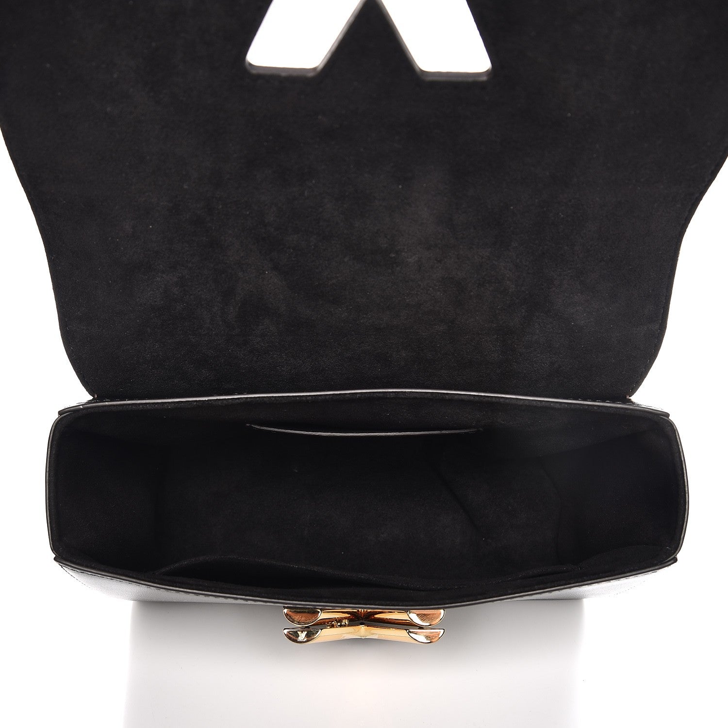 Louis Vuitton Veau Satin Monogram Twist Shoulder Bag MM Black 5 of 7