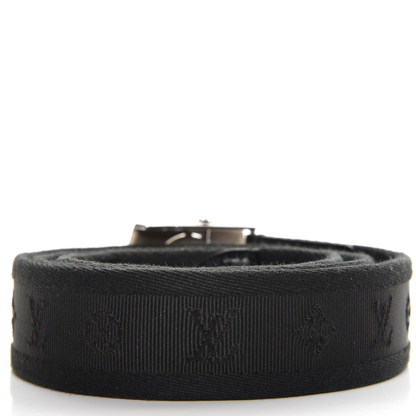 Canvas Monogram LV Cut Belt 90 36 Black