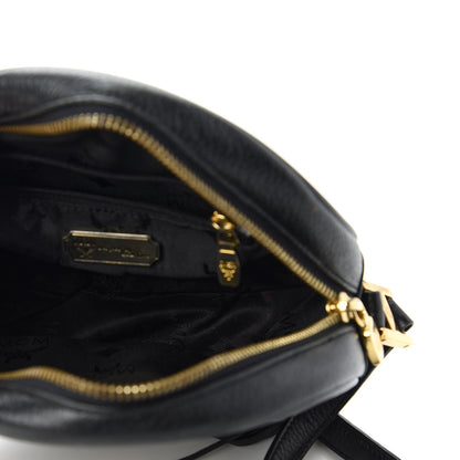 MCM Grained Calfskin Studded Heritage Tambourine Black 5 of 10