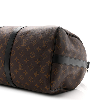 Louis Vuitton Monogram Macassar Keepall Bandouliere 45 8 of 8
