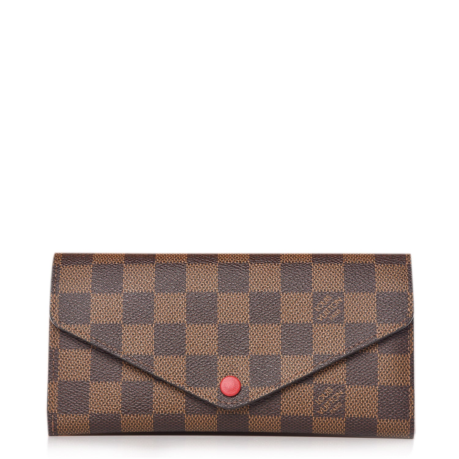 Louis Vuitton Damier Ebene Josephine Wallet Red 1 of 9