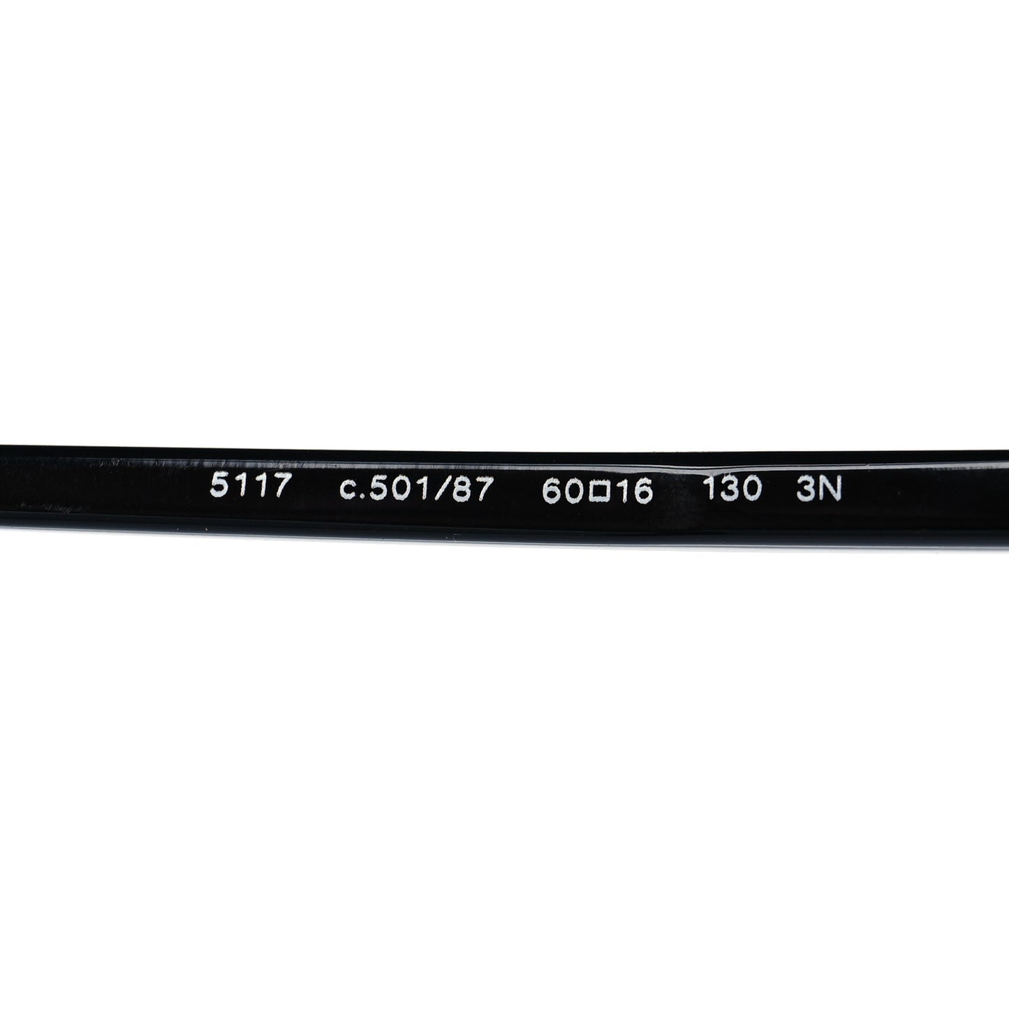 Acetate Round CC Sunglasses 5117 Black
