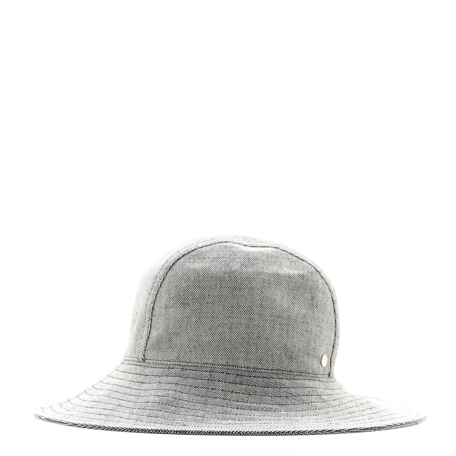 Hermes Linen Cotton Colette Bucket Hat 58 Black 6 of 9
