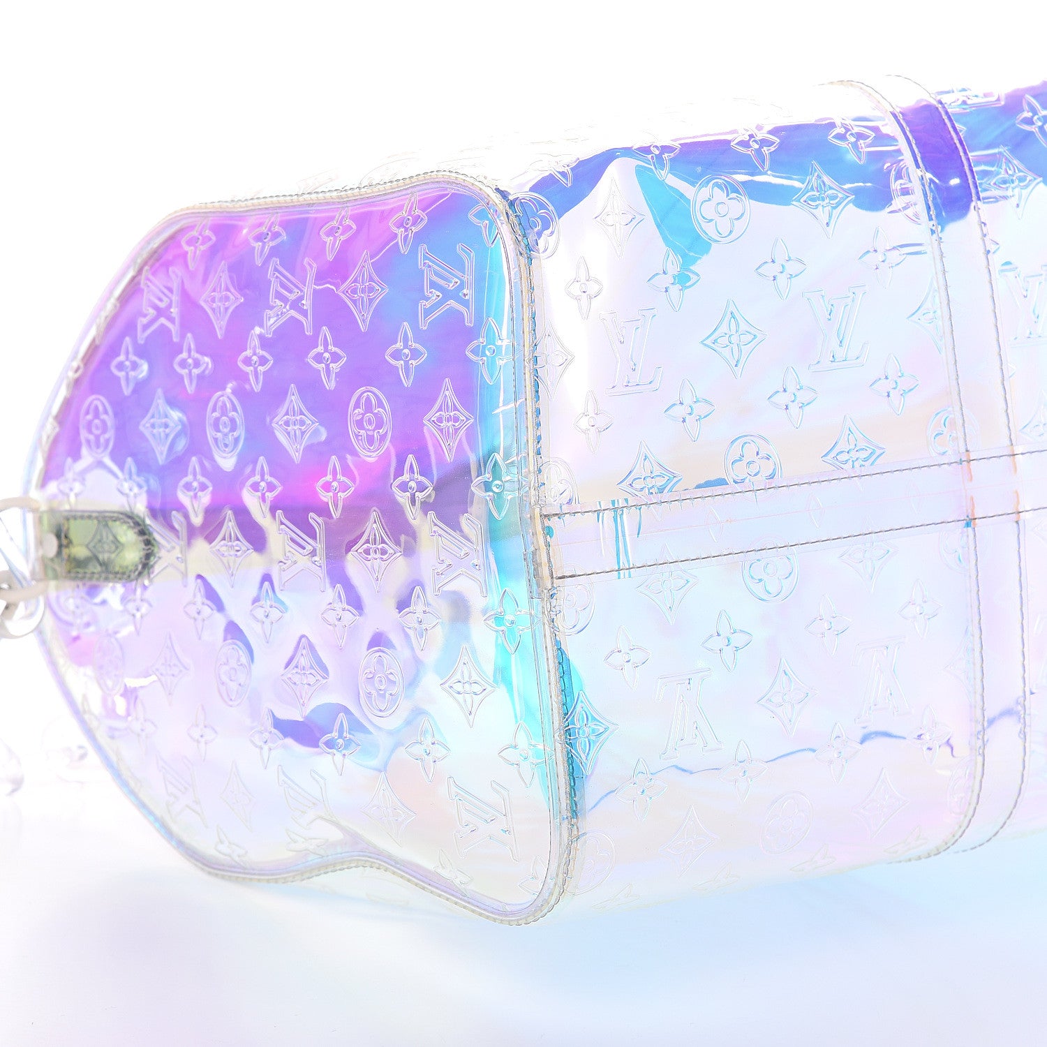 Louis Vuitton PVC Monogram Keepall Bandouliere 50 Iridescent Prism 6 of 7