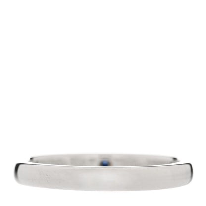 Tiffany Sterling Silver Blue Sapphire Elsa Peretti Band Ring 53 6.5 3 of 5