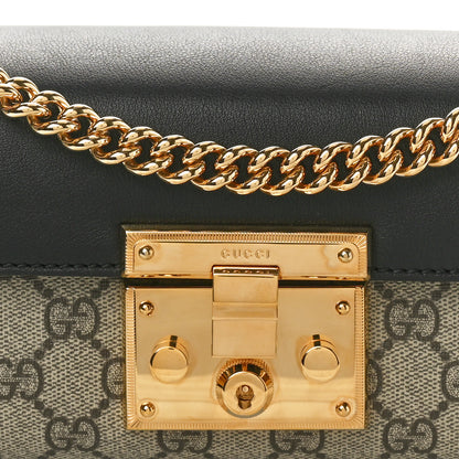 Gucci GG Supreme Monogram Calfskin Padlock Mini Shoulder Bag Beige Ebony 8 of 10