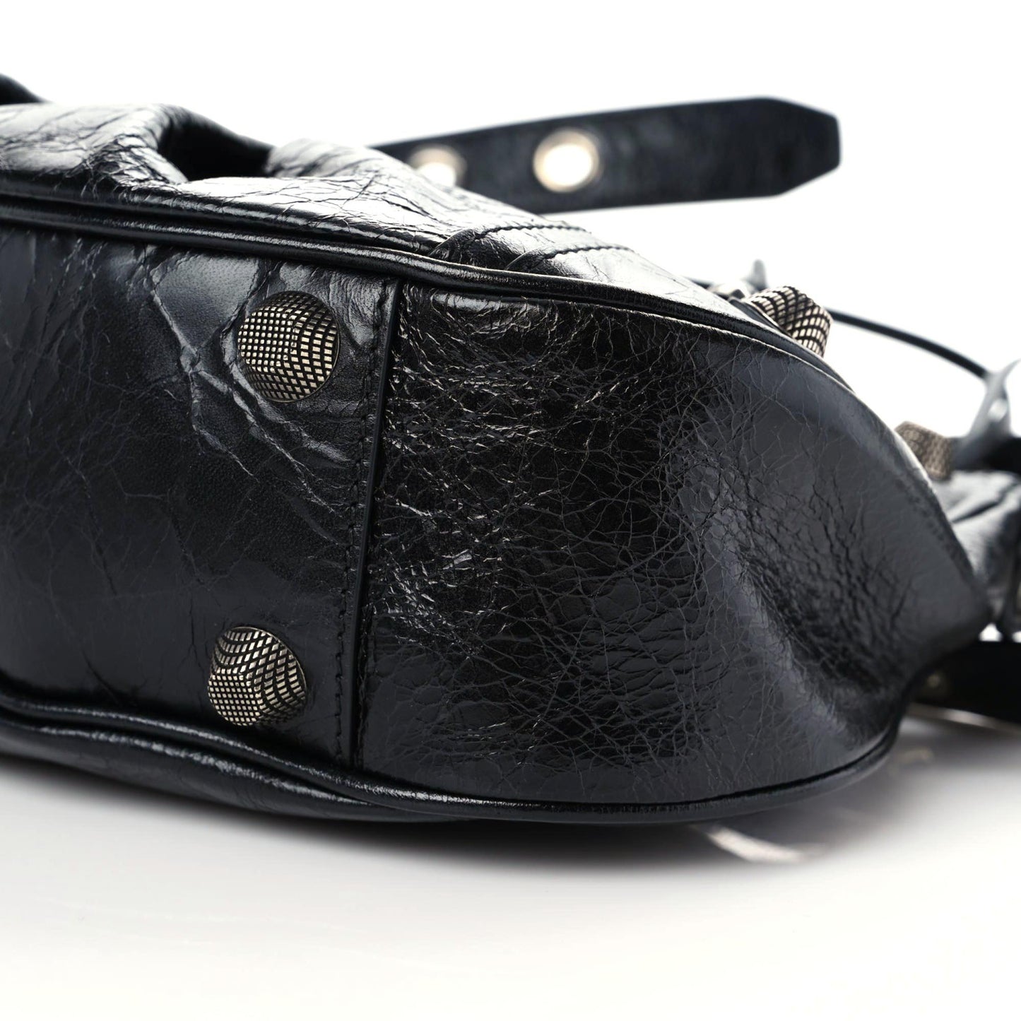 Agneau Arena Small Le Cagole Shoulder Bag Black