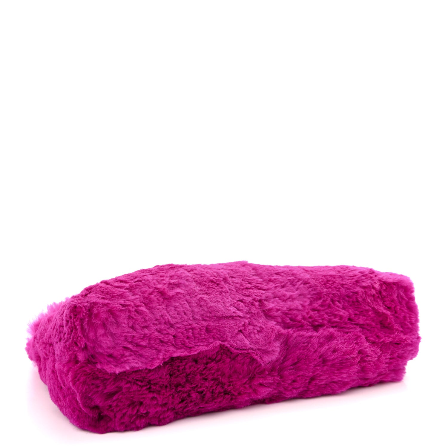 Chanel Rabbit Fur Shoulder Bag Fuchsia 4 of 11