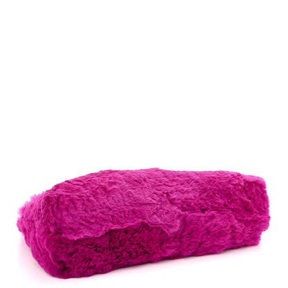 Chanel Rabbit Fur Shoulder Bag Fuchsia 4 of 11