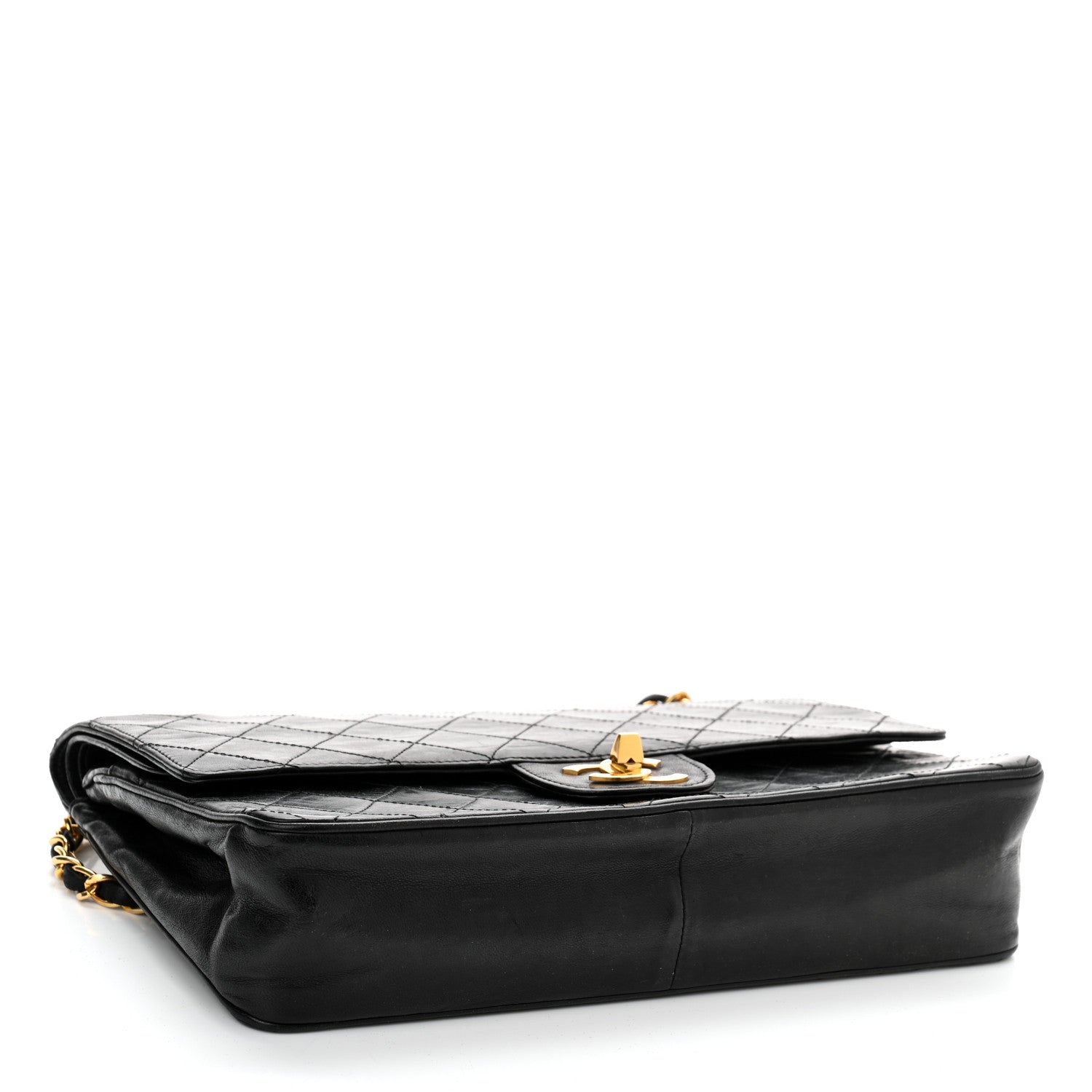 Chanel Lambskin Quilted Medium Double Flap Black 4 of 11