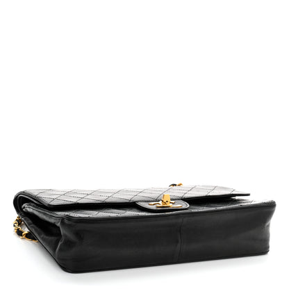 Chanel Lambskin Quilted Medium Double Flap Black 4 of 11