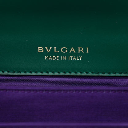 Bulgari Calfskin Serpenti Forever Top Handle Emerald Green 6 of 10