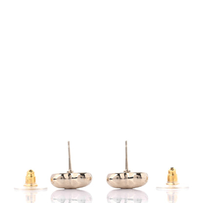 Chanel CC Heart Earrings Gold 3 of 4