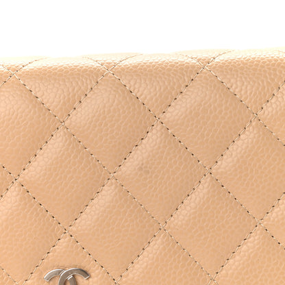 Chanel Caviar Quilted Wallet On Chain WOC Beige 11 of 11