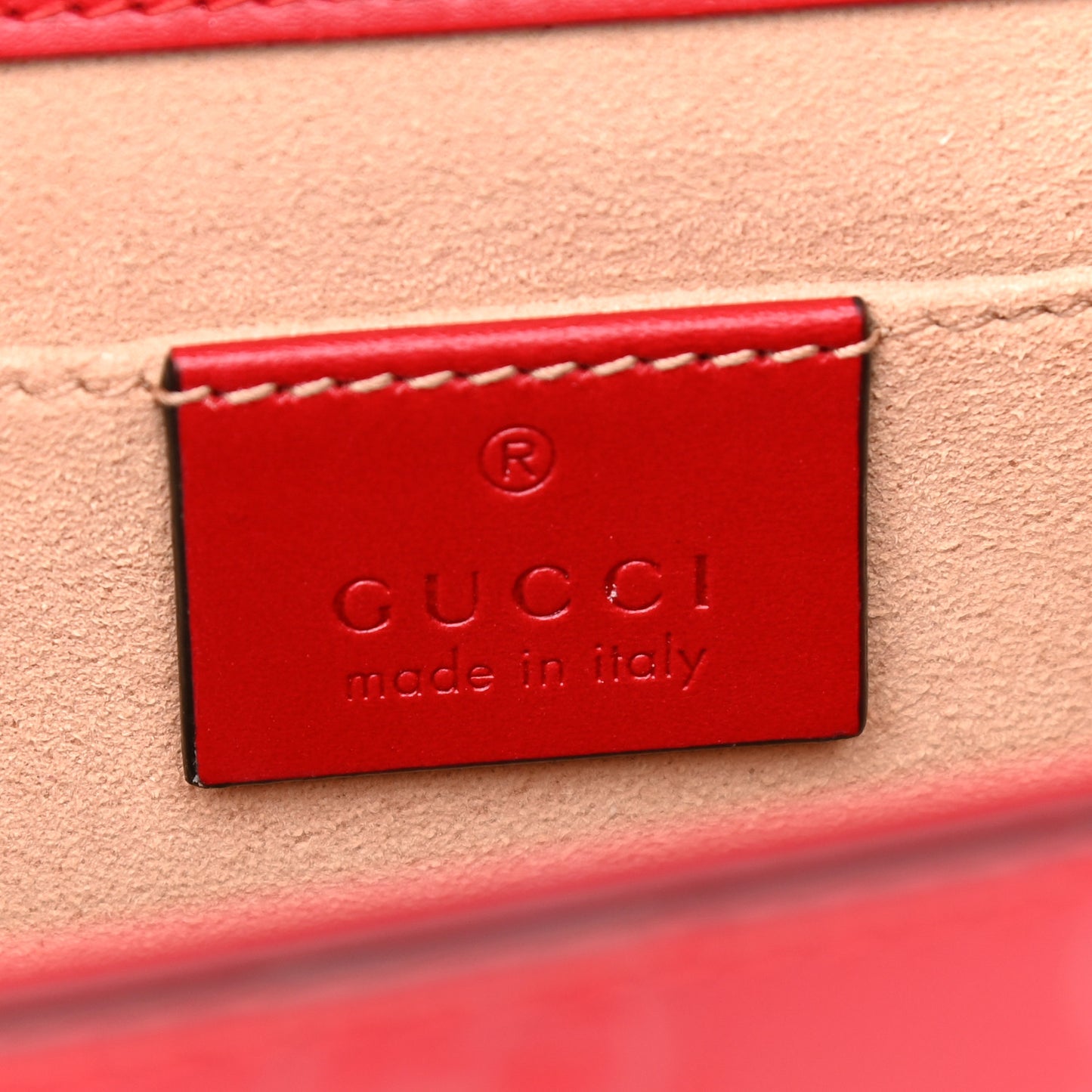 Guccissima Small Padlock Shoulder Bag Hibiscus Red