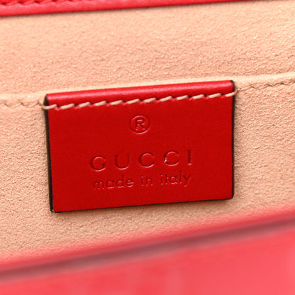 Gucci Guccissima Small Padlock Shoulder Bag Hibiscus Red 6 of 9