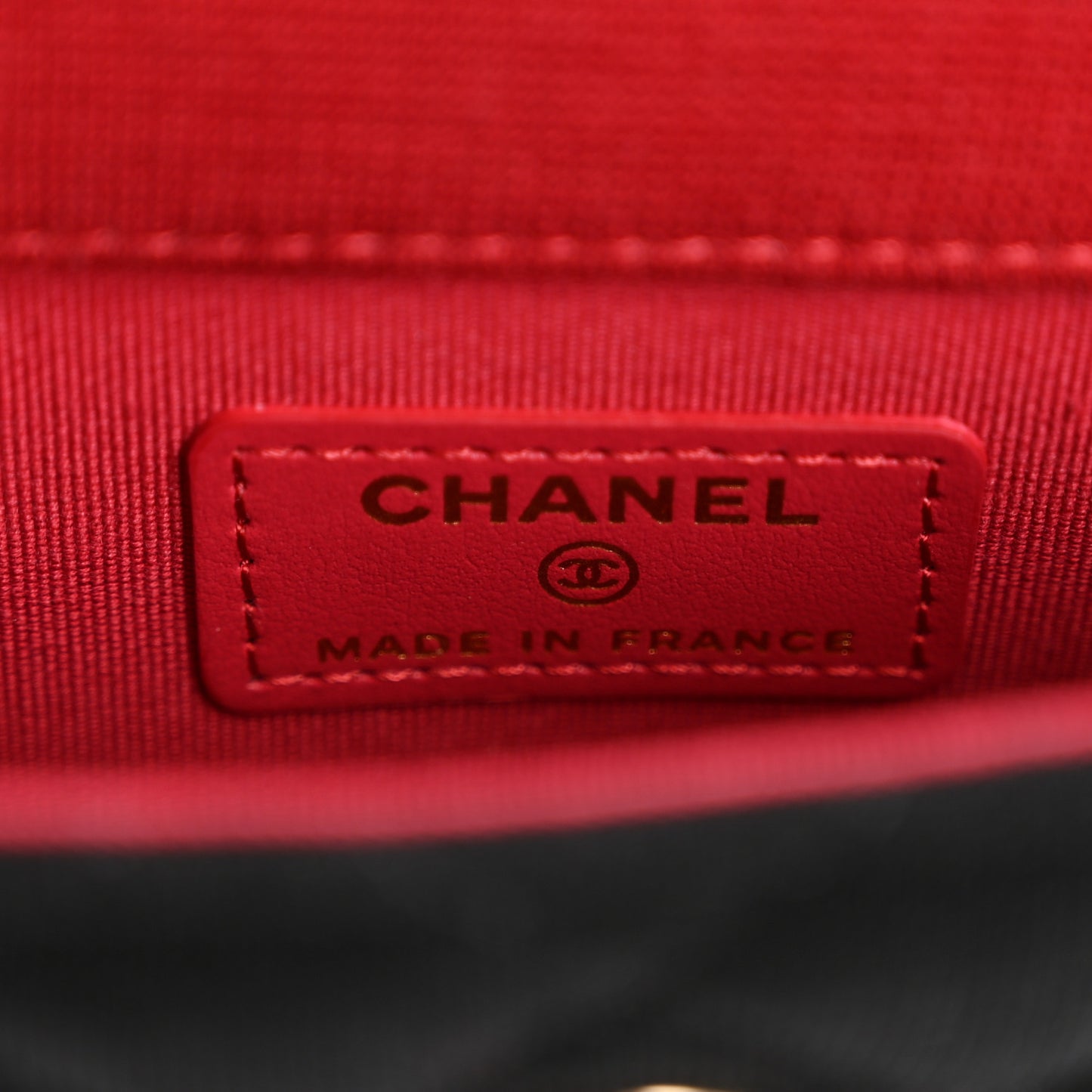 Jersey Quilted Micro Mini Flap Black